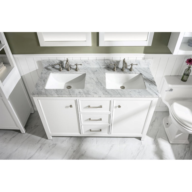 Breakwater Bay Malmberg 54" Double Bathroom Vanity Set & Reviews Wayfair
